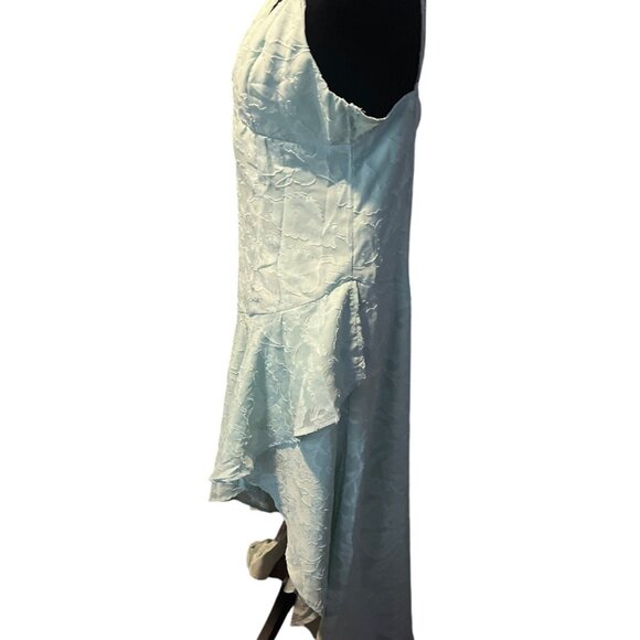 Hello Molly Sapphire Cascade Midi high low Dress Sage NWT - Picture 8 of 11